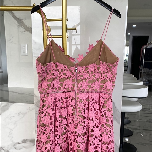SELF-PORTRAIT
Pink Azaelea Lace Midi Dress - Picture 5 of 10